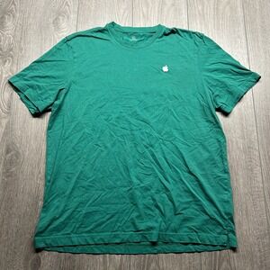 Apple T-Shirt Mens Large Green Short Sleeve Corporate Employee Promo Logo Tee